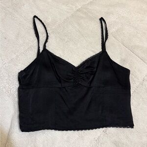 Zara Elegant Black Cami Top
